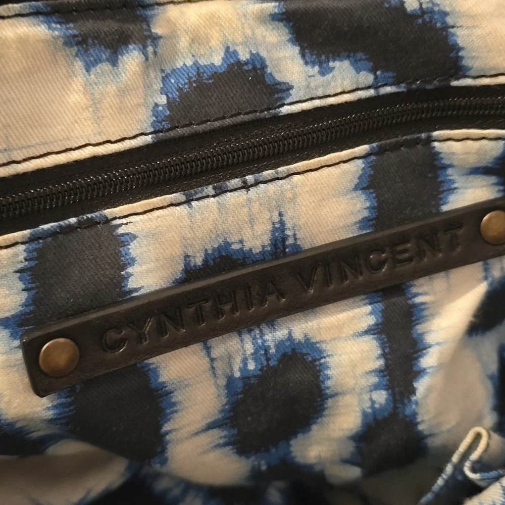 CYNTHIA VINCENT (Anthropologie) large Suede Shoulder Hobo/Tote Bag in‎ Black